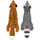 Best Pet Supplies 2-in-1 Quietschendes Hundespielzeug L mehrfarbig