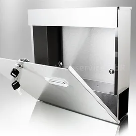 BITUXX MS-13175 Silber inkl. Zeitungsfach