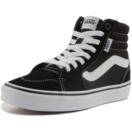 VANS Filmore Hi Sneaker (Suede/Canvas) Black/White, 37 EU