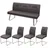 MCW Esszimmer-Set Grau, Braun, 5er-Set