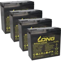 KungLong Akkusatz 4x Kung Long 12V (48V) 24Ah für E-Scooter E-Roller E-Mobil