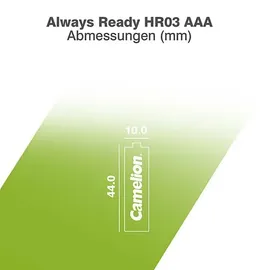 Camelion AlwaysReady Solar Micro AAA (4 St.)