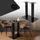 ML-Design Tischgestell Doppel 72 cm Metall Schwarz
