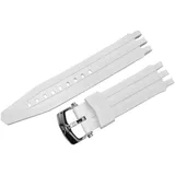 Vostok Europe Energia Rocket Silikonarmband / 26 mm/Weiß/Edelstahl Schließe ZUB-EN-S-650-white