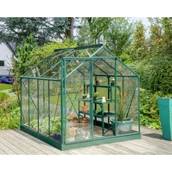 Vitavia Gewächshaus Triton 5000, ESG, smaragd, inkl. Fundament