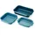 Joseph Joseph Nest, 3er Backblech-Set, stapelbar, Antihaft-Karbonstahl, leicht zu ziehende Griffe, platzsparend, 41 x 30 x 9,6 cm, Blau