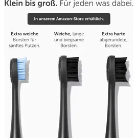 wondersmile Bürstenköpfe Soft / 4 Stk Ultimate Black