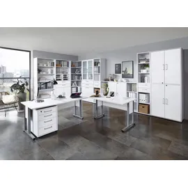 FMD Calvi Aktenregal 47 cm x 40 cm x 221,5 cm weiß