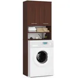abamihome Waschmaschinenschrank 64 x 30 x 180 cm Wenge