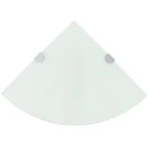 vidaXL Eckregal 2 Stk. 25 x 25 x 0,8 cm Weiß