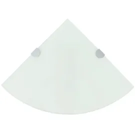 vidaXL Eckregal 2 Stk. 25 x 25 x 0,8 cm Weiß