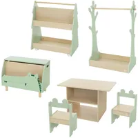 Joyz Kindermöbel Set multifunktional Kindersitzgruppe Holz Regal Kinderzimmer