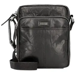 Spikes & Sparrow Umhängetasche Leder 18 cm  schwarz