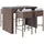 vidaXL Gartenbar Set 5-tlg. Braun