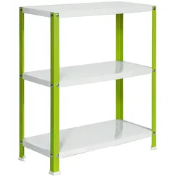 SimonRack Metallregal mit Schrauben für Haus Simonhome3 Regale. Farbe:GRÜN/WEISS900x800x300