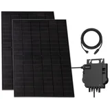 Vale Balkonkraftwerk Bifazial 900 W inkl. Growatt Neo 800M-X Wechselrichter + 2 x 450 W Solarpanels
