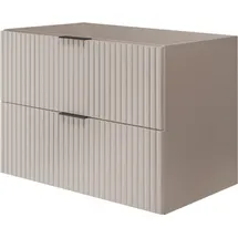 Rodan | Waschbeckunterschrank - 80cm | Beige matt - Kaschmir-Töne | B/H/T 80/57/46cm | Badezimmerschränke, Badmöbel, Waschbecken Unterschränk - Beige