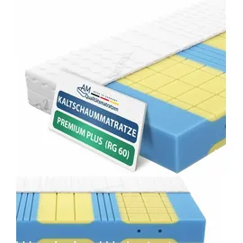 AM Qualitätsmatratzen Premium Plus 7-Zonen Kaltschaummatratze 160 x 200 cm H2
