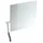 Hewi Kippspiegel 802.01.100L84 725x741x73mm, Hebel links, umbra