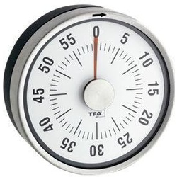 TFA® Puck Küchentimer silber