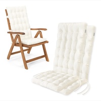 HAVE A SEAT Living - Hochlehner Auflagen 120x48 cm (2er Set - 120x48 cm, Weiß)