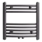 vidaXL 141896 Handtuchheizkörper 480 x 480 mm gebogen grau