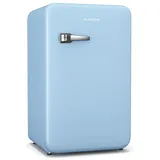 Klarstein Table Top Kühlschrank HEA19-Aud90-BL 10046627, 82.5 cm hoch, 49.5 cm breit, Bier Hausbar Getränkekühlschrank Hotel Mini Fridge 42 L blau 49.5 cm x 82.5 cm x 47 cm