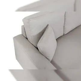 Mendler Ecksofa mit Bettkasten HWC-L17, Couch Sofa L-Form, Liegefläche Nosagfederung 228cm ~ beige