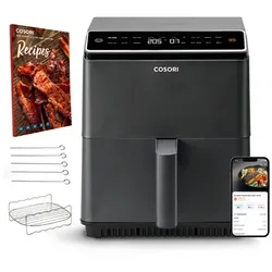 Cosori Dual Blaze 6.4 L Heißluftfritteuse,1750 Watt & Spülmaschinenbeständig