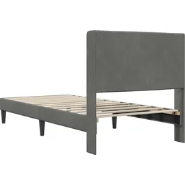 vidaXL Bettrahmen 100 x 200 cm Dunkelgrau