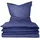 SCHIESSER Bettwäscheset Doubleface Feinbiber Blau 155 x 220 cm + 80 x 80 cm