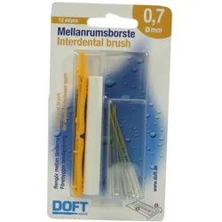 Interdentalbürste 0,7 M.wechselgriff Dof 12 St