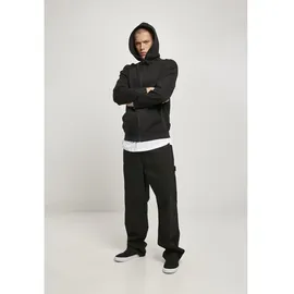 URBAN CLASSICS Organic Full Zip Kapuzenpullover Black M