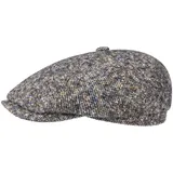 Stetson Brooklin Donegal Flatcap Herren - Schirmmütze aus Schurwolle - Schiebermütze mit Futter aus Baumwolle - Sechsteilige Herrencap - Herbst/Winter beige 60 cm - 60