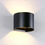 Lumiled Außenleuchte Aluminium 10,0 cm 2x 3 W schwarz