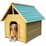 Mucola Hundehütte 95CM Hundehütte wetter Hundekäfig Haustierhütte Hundehöhle, Wetterfest braun