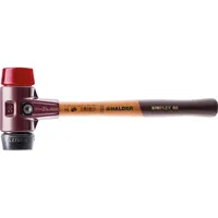 Halder Schonhammer SIMPLEX L.330mm Kopf-Ø 40mm mittelh./hart HO Gum.schw./Plastik rot