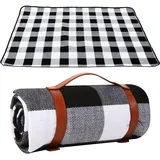 Luckybee 200 x 150CM Picknickdecke - wasserdichte Campingdecke,Tragbare Waschbar Strandunterlage Picknickdecke,Picknick-Matte mit Tragegriff für Strand,BBQ,Picknick, Wandern,Reisen Campingdecke