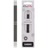 KnitPro Karbonz-Nadelspiel, Stärke 2,0mm; (Länge 15cm) - Neuheit!!! Hi-Tech aus Karbonfasern!!!