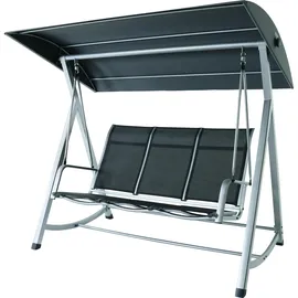 MWH Das Original MWH Kedline Hollywoodschaukel Aluminium/Textilene - 2 Jahre Gewährleistung - mind. 14 Tage Rückgaberecht - Silber