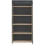 vidaXL Kleiderschrank Grau 79 x 40 x 170 cm Stoff Modell 1