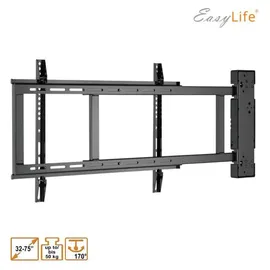 Easy Life EasyLife - TV Wandhalterung elektrisch schwenkbar, 32-75 Zoll, VESA bis 600x400 (schwarz) - Schwarz