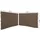 Quick Star Seitenwand für Pavillon 3x4 m 2 Stück Beige/Braun/Grau 3,5 x 1,92 m