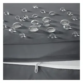 Tectake Océane Sonnenliege 190 x 62 x 74,5 cm schwarz
