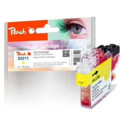Peach Tintenpatrone gelb kompatibel zu Brother LC-3211Y, Tinte auf Pigmentbasis,