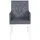 Beliani Gartenstuhl 62 x 52 x 91 cm grau/weiß 2 St.