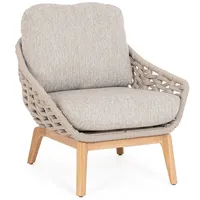 BIZZOTTO Gartensessel Tamires aus Teakholz, Beige