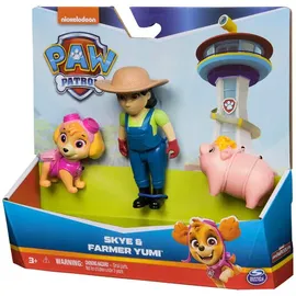 Spin Master Hero Pups Actionfiguren-Set mit Skye, Bäuerin Yumi und Schweinchen