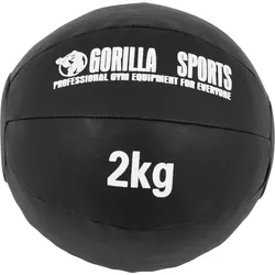 Medizinball aus Leder in Schwarz 1 - 10 kg SCHWARZ|WEISS 1kg