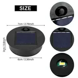 4Pcs Solar Licht Ersatzteile Outdoor Hängen Laterne Kopf Runde Solar Licht Teile Wasserdichte Solar Lichter